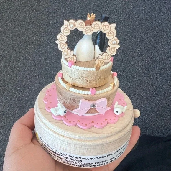 WONDERFUL LIFE WOODEN MUSIC WEDDING CAKE Topper Jean Cultural New - Picture 2 of 5